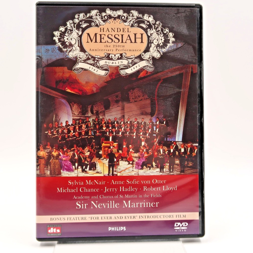 Handel Messiah 250th Anniversary DVD Neville Marriner Sylvia McNair Jerry Hadley